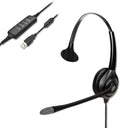 Corded Monaural USB Headset with Noise Cancelling Microphone R642315