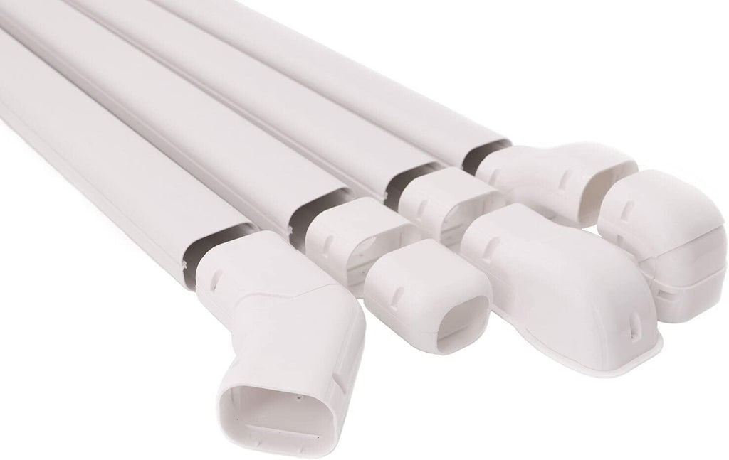 Beige PVC Decorative Line Cover Set for Ductless Mini Split Air Conditioners O38119