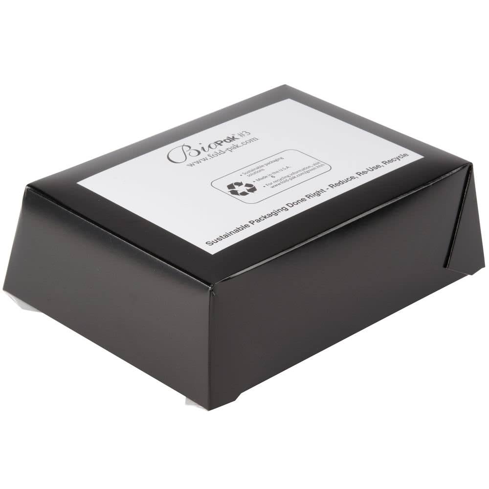 66 oz Black Paper Food Container N54918