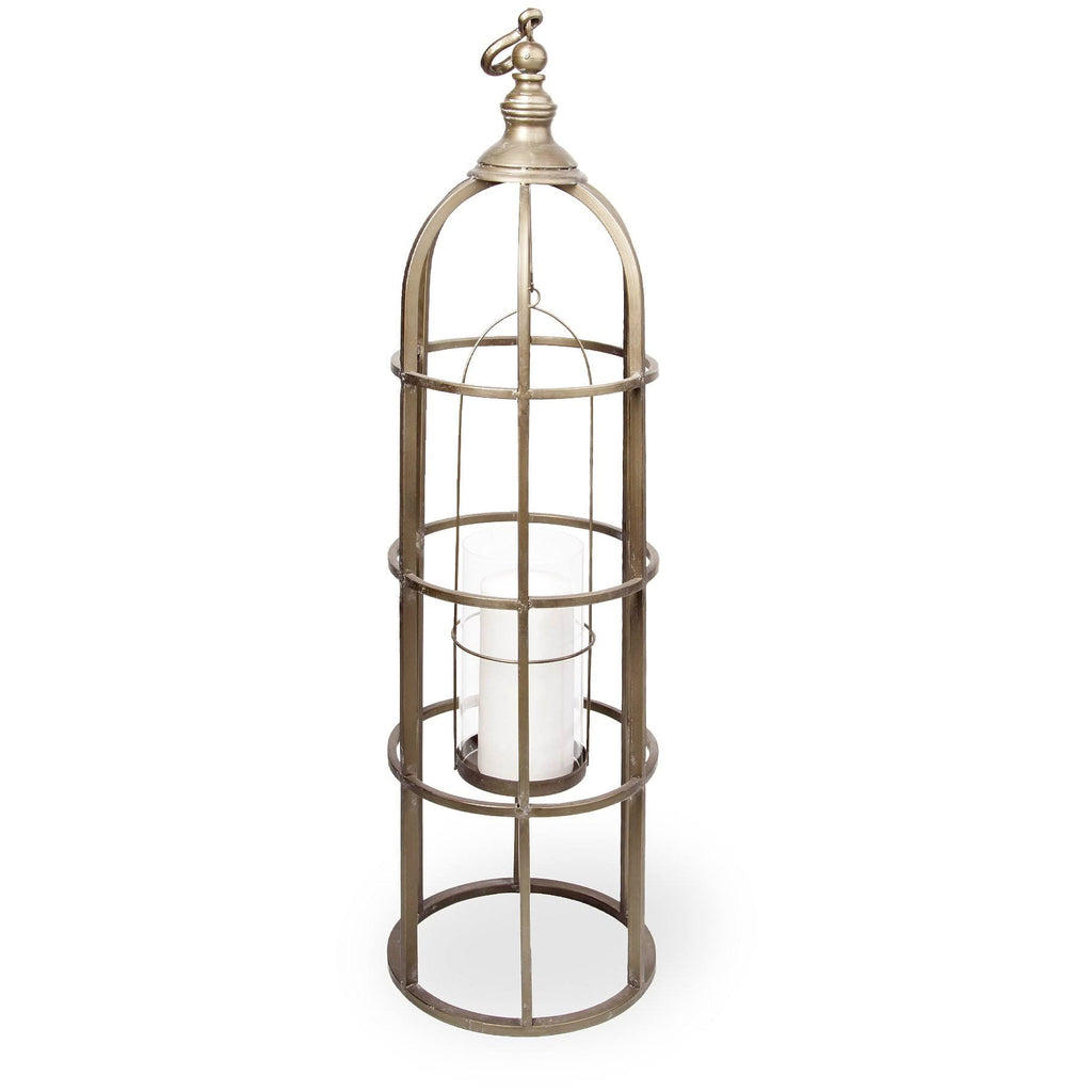 Gold Metal Candle Holder Lantern Q40957