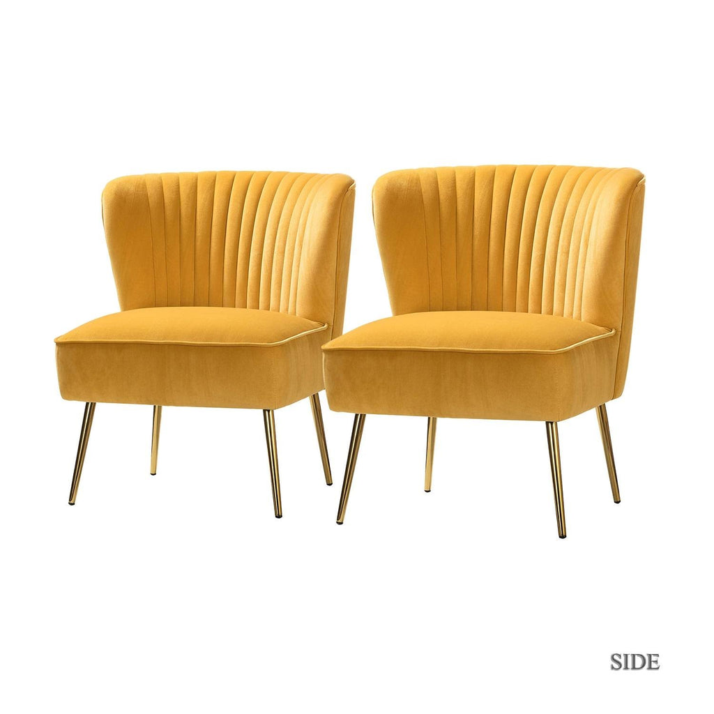Yellow Side Chair Set of 2 G8441
