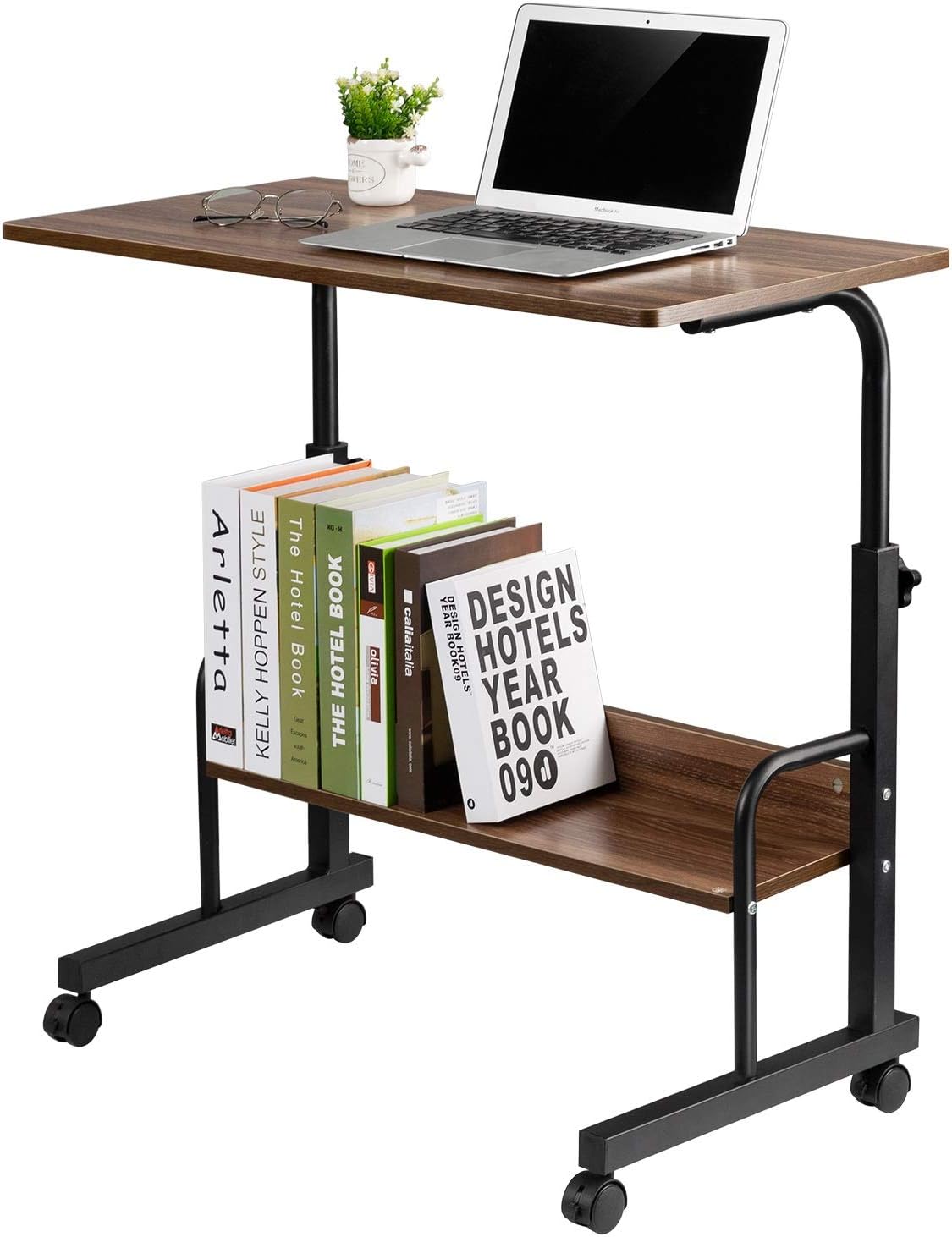Mobile Side Table with Wheels (Oak) R9808