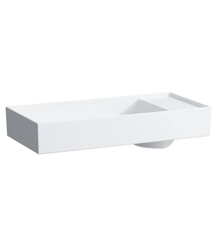 White Rectangular Wall Mount Bathroom Sink T965573