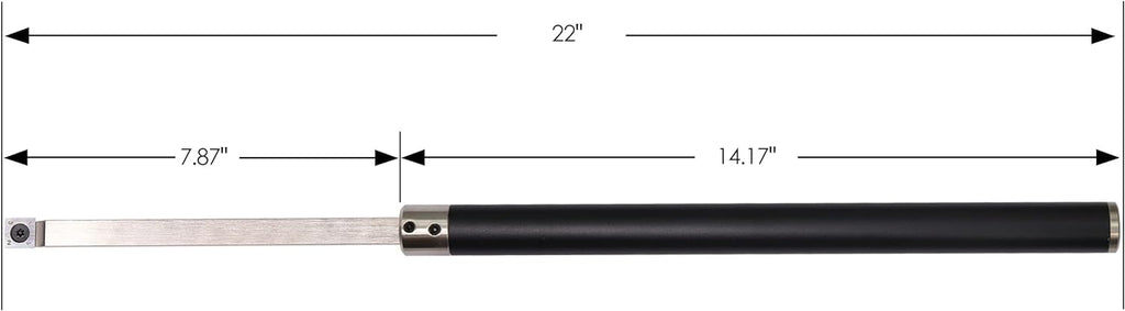 Carbide Tipped Wood Turning Tools Set with Aluminum Alloy Grip Handle F692274