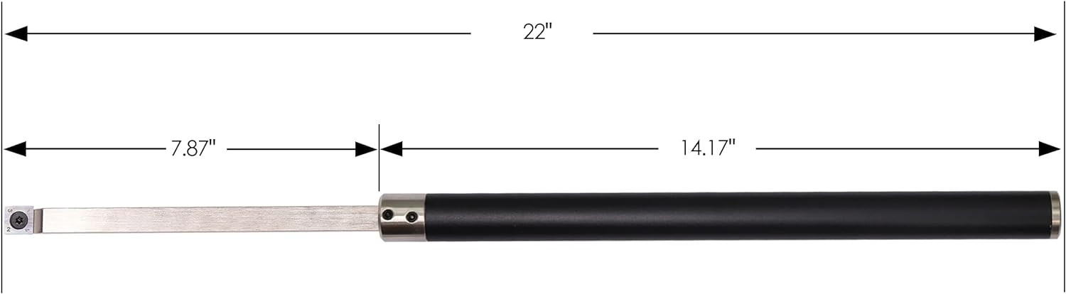 Carbide Tipped Wood Turning Tools Set with Aluminum Alloy Grip Handle F692274