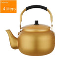 Gold Aluminum Portable Coffee Pot Teapot H628