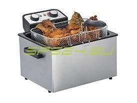 Double 5L 3000W Stainless Steel Deep Fryer P926