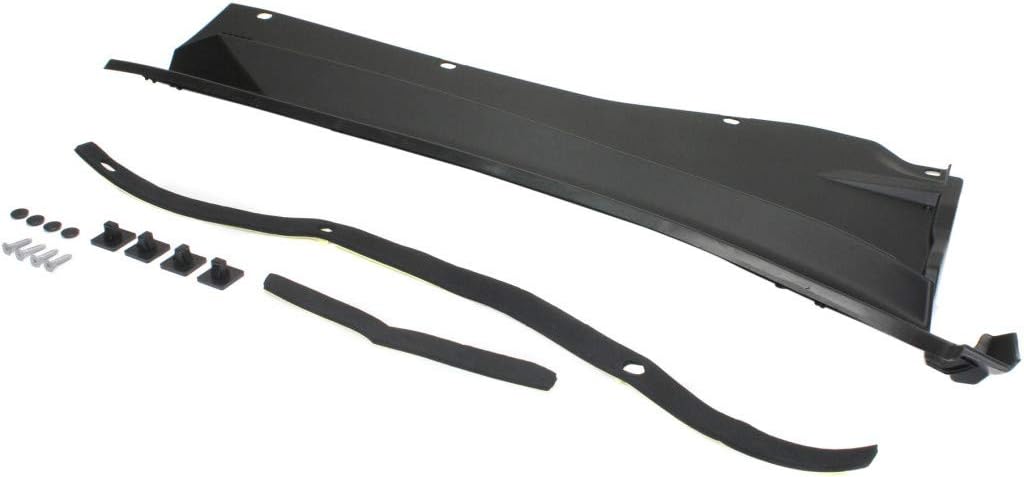 Black Wiper Cowl Grille H7686