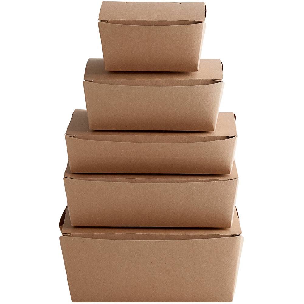 Kraft Microwavable Paper Take-Out Container - 240/Case D967392