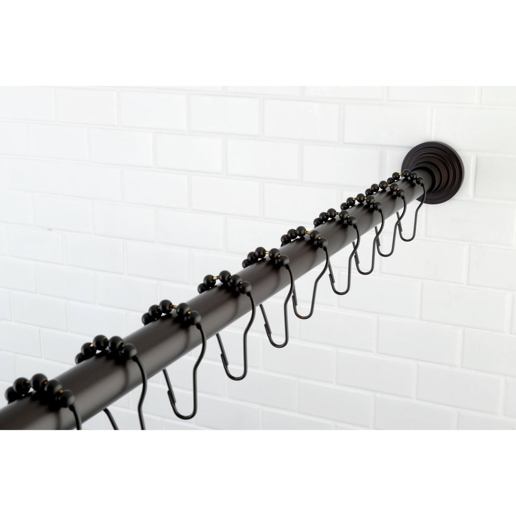 Tension Shower Rod with Hooks Silver G964387