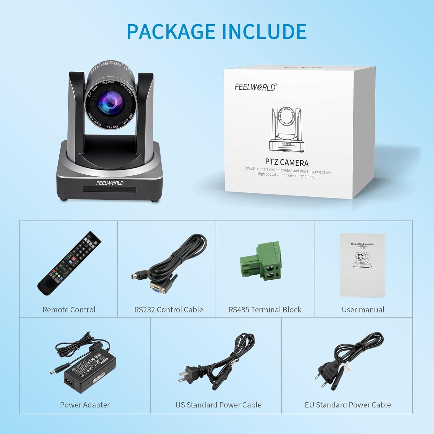 PTZ Camera 20X Optical Zoom PoE Full HD 1080P 60fps N1880