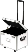 White Locking Rolling File Storage Chest J81941