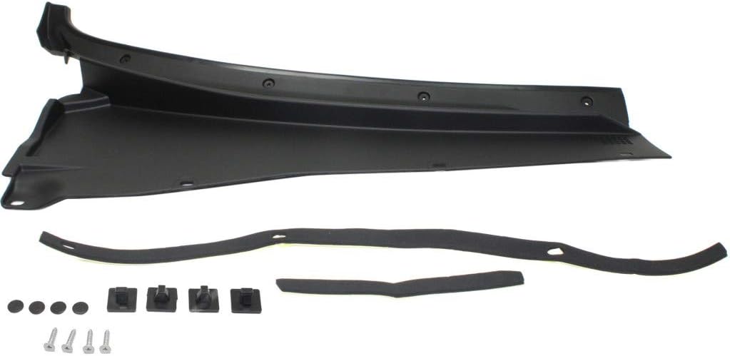 Black Wiper Cowl Grille H7686