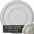 17 3/8x22OD x 1 1/8x22P Roped Large Ceiling Medallion, Hand-Painted Flash Copper F884112