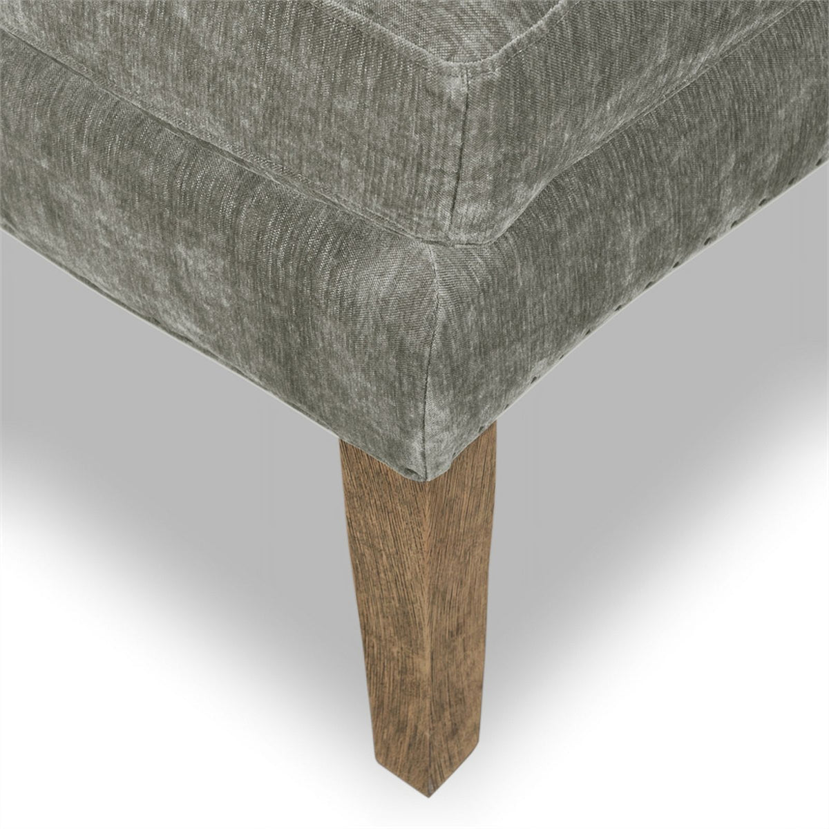 Smoke Gray Crushed Velvet Wingback Chair L719
