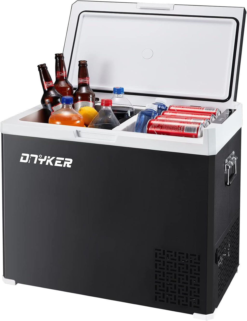 58 Quart Portable Refrigerator, 12/24V DC and 100V to 240V AC N52637