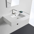 White One Hole Bathroom Sink T497698