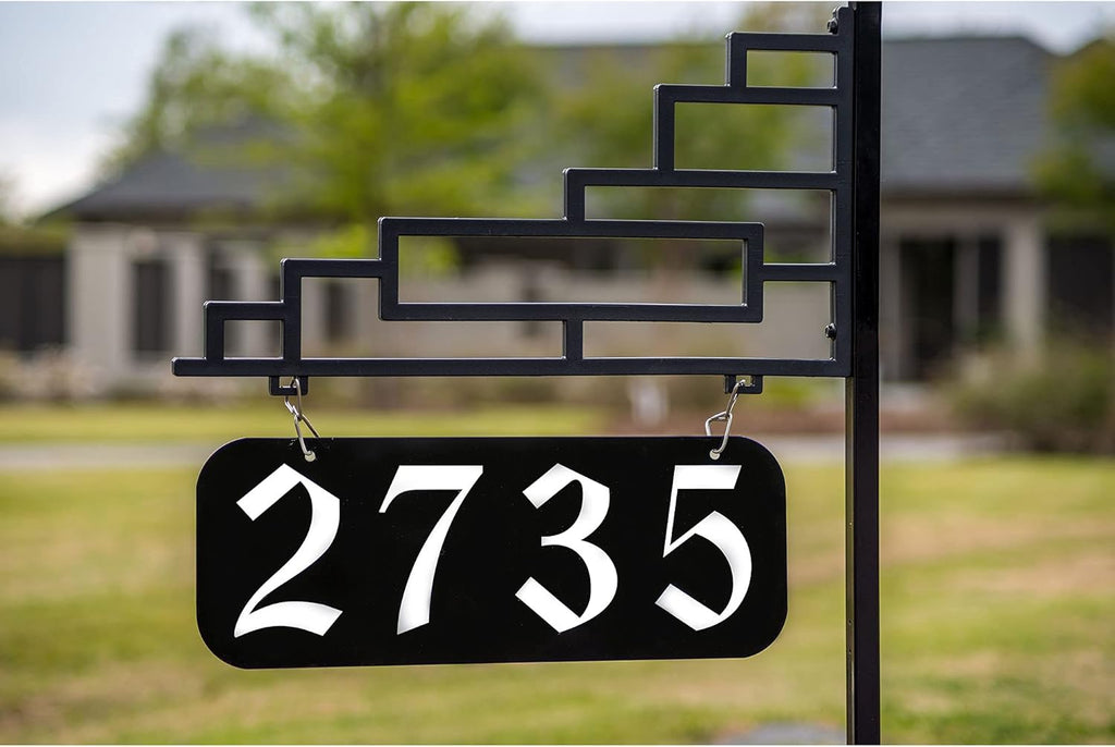 Reflective Address Sign on a 58 Pole E815854