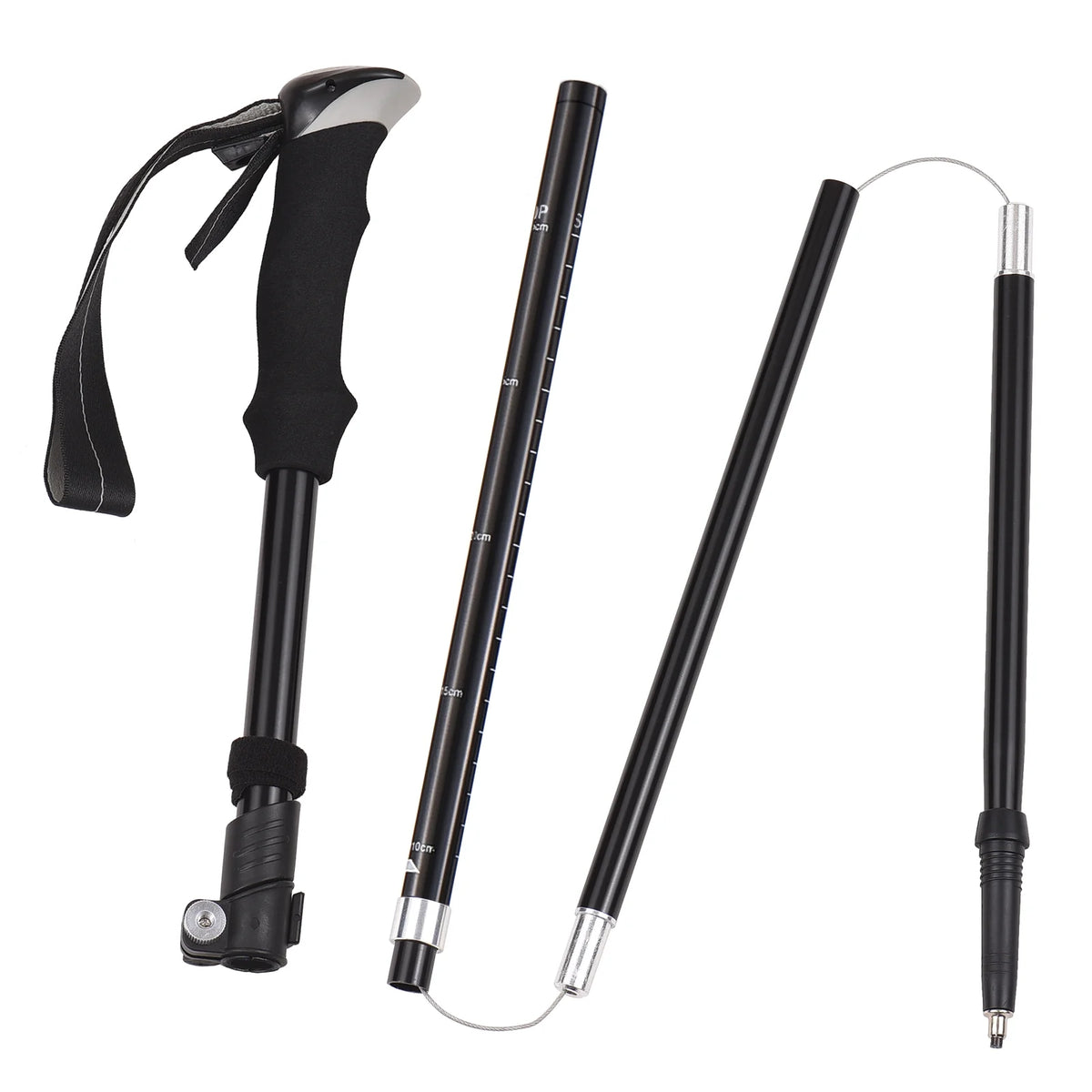 Trekking Pole Set Lightweight Five fold Walking Stick E362145