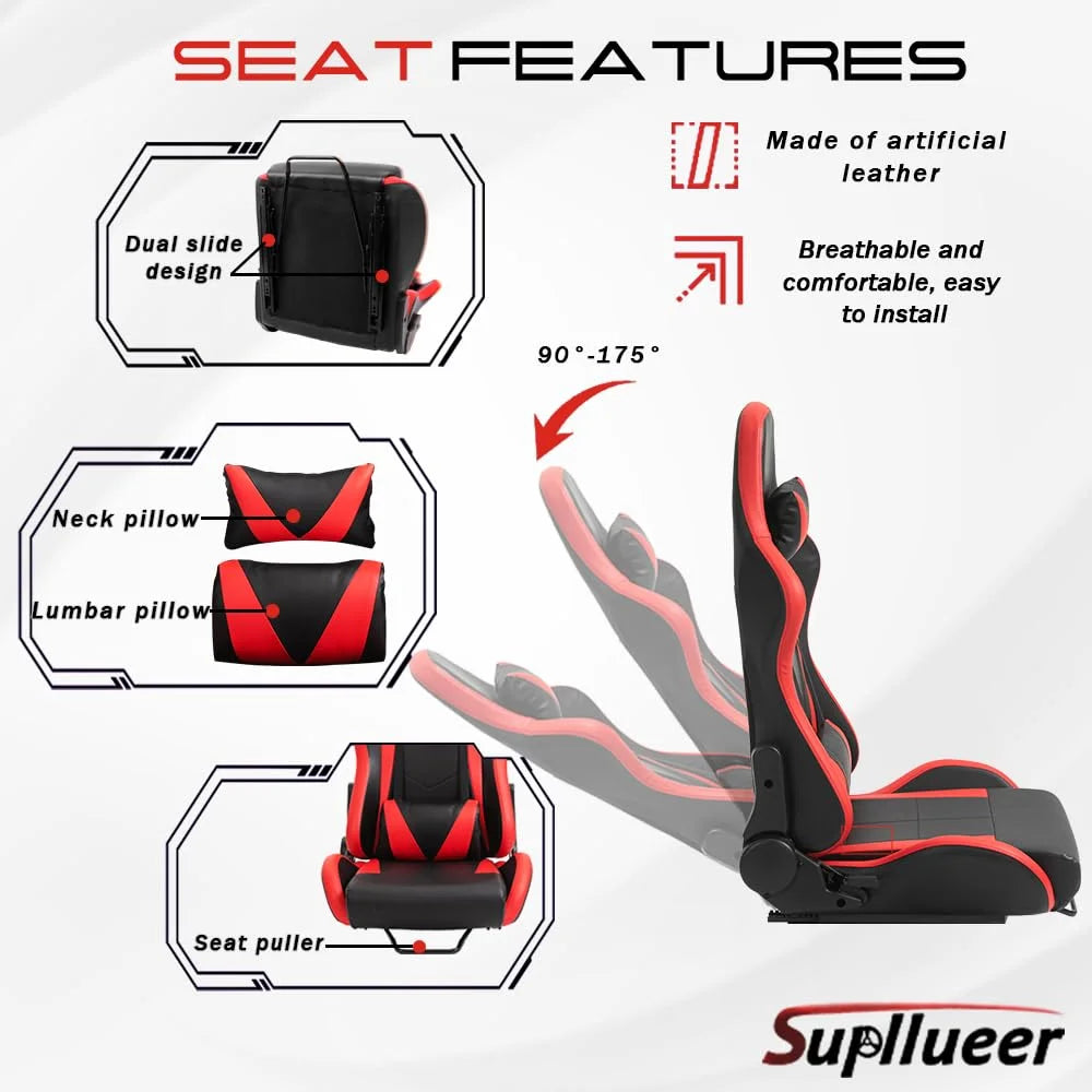 Racing Simulator Cockpit with Gaming Seat J273