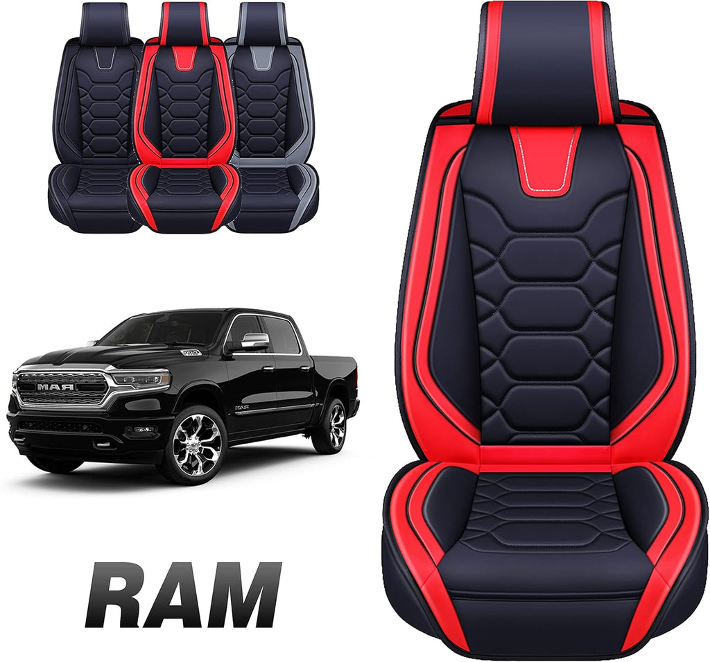 Black Faux Leather Custom Fit Seat Cover for RAM Pick-up Truck B634