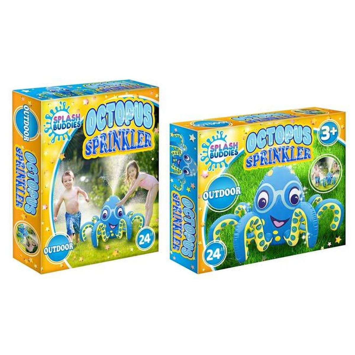 Blue Inflatable Sprinkler Octopus Toys A634