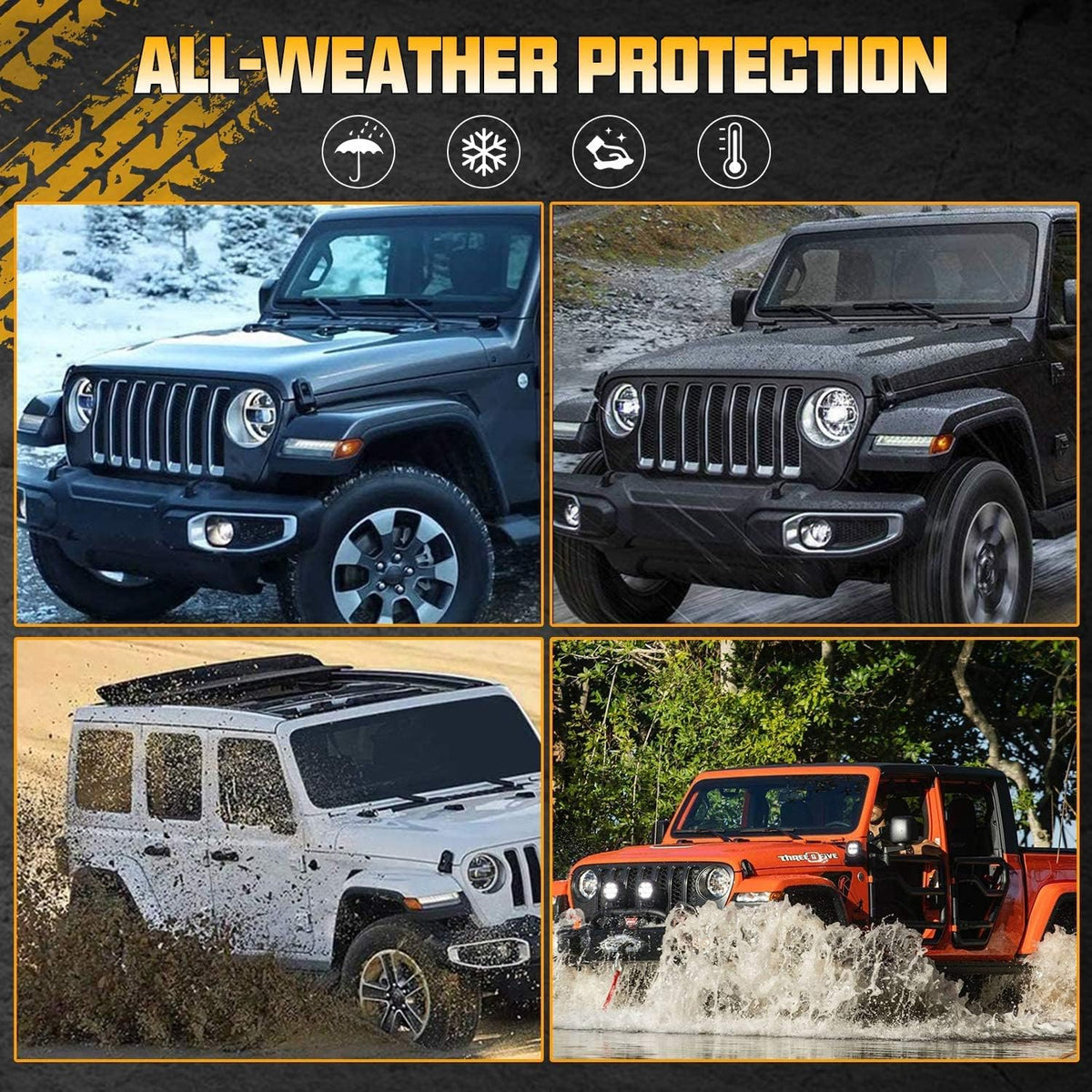 Black All-Weather Trunk Cargo Mat A984788