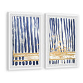 Blue Verticals Diptych, 18 inch x 24 inch D373363