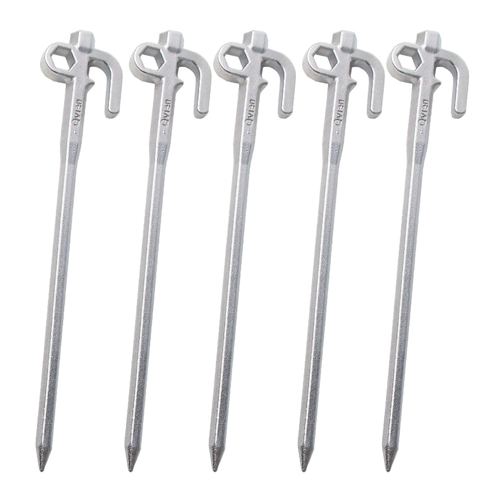 5x Metal Tent Stakes Steel Camping Ground Stakes 20cm D256