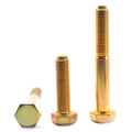 Hex Cap Screw (Bolt) - USA Alloy Steel Yellow Zinc Plated G16683
