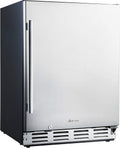 Stainless Steel Beverage Refrigerator, Under Counter 24 inch, 154 Cans D75560