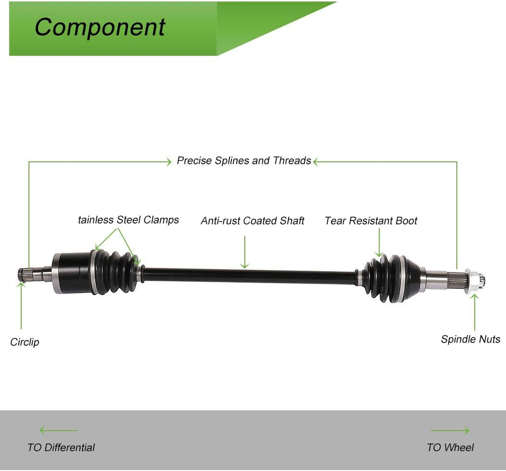 CV Axle Drive Shaft Assembly Front Left Q83292