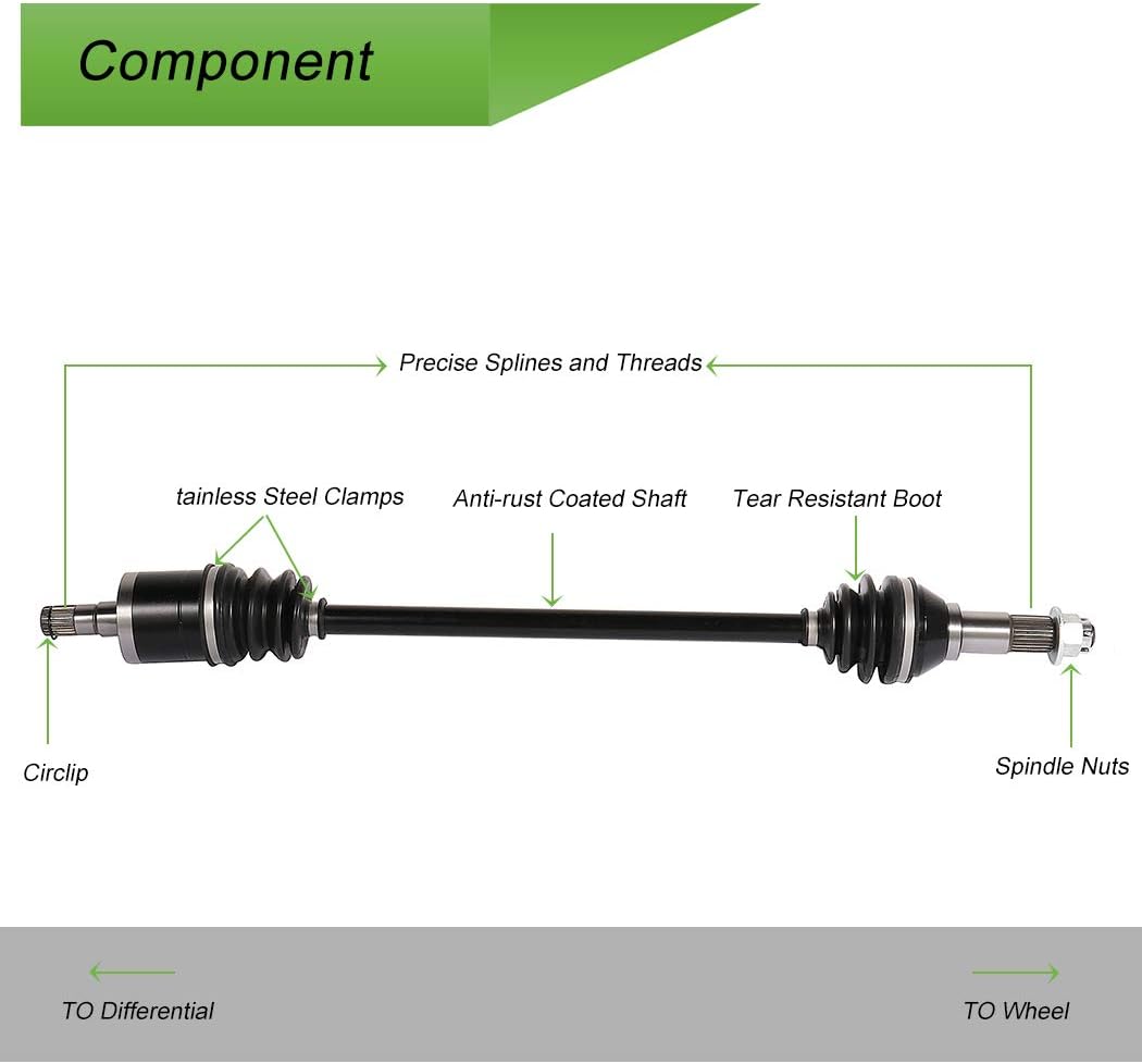 CV Axle Drive Shaft Assembly Front Left Q83292