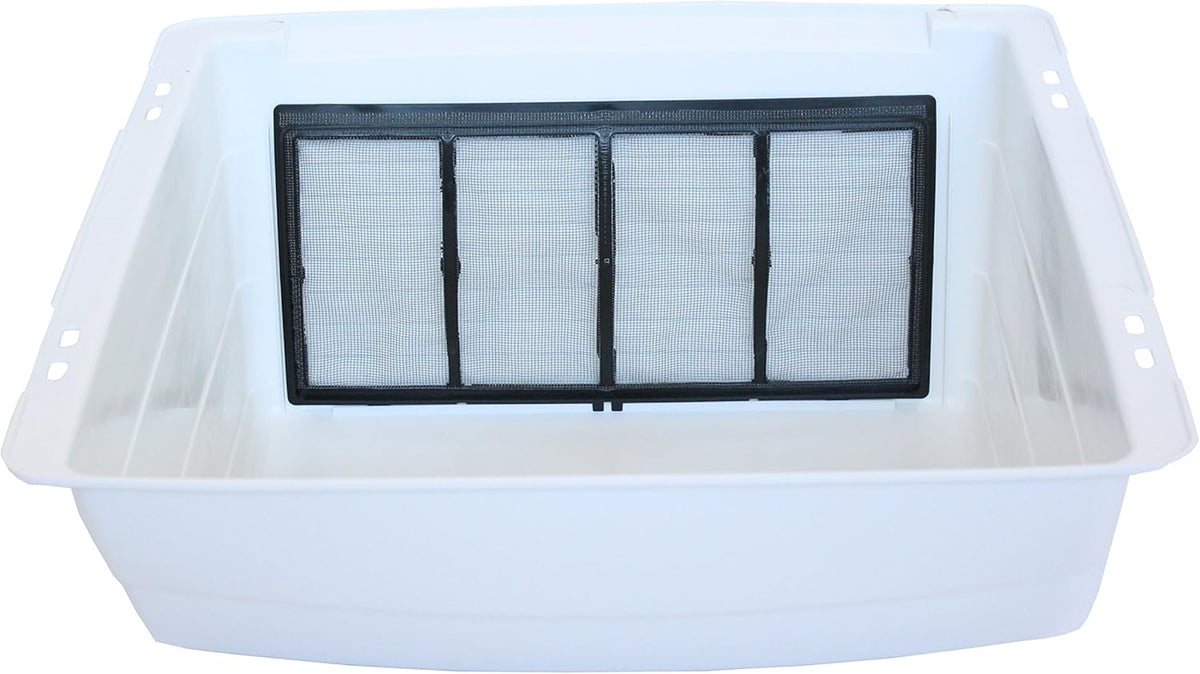White Impact Resistant Universal Roof Vent Cover (2 Pack) G7028