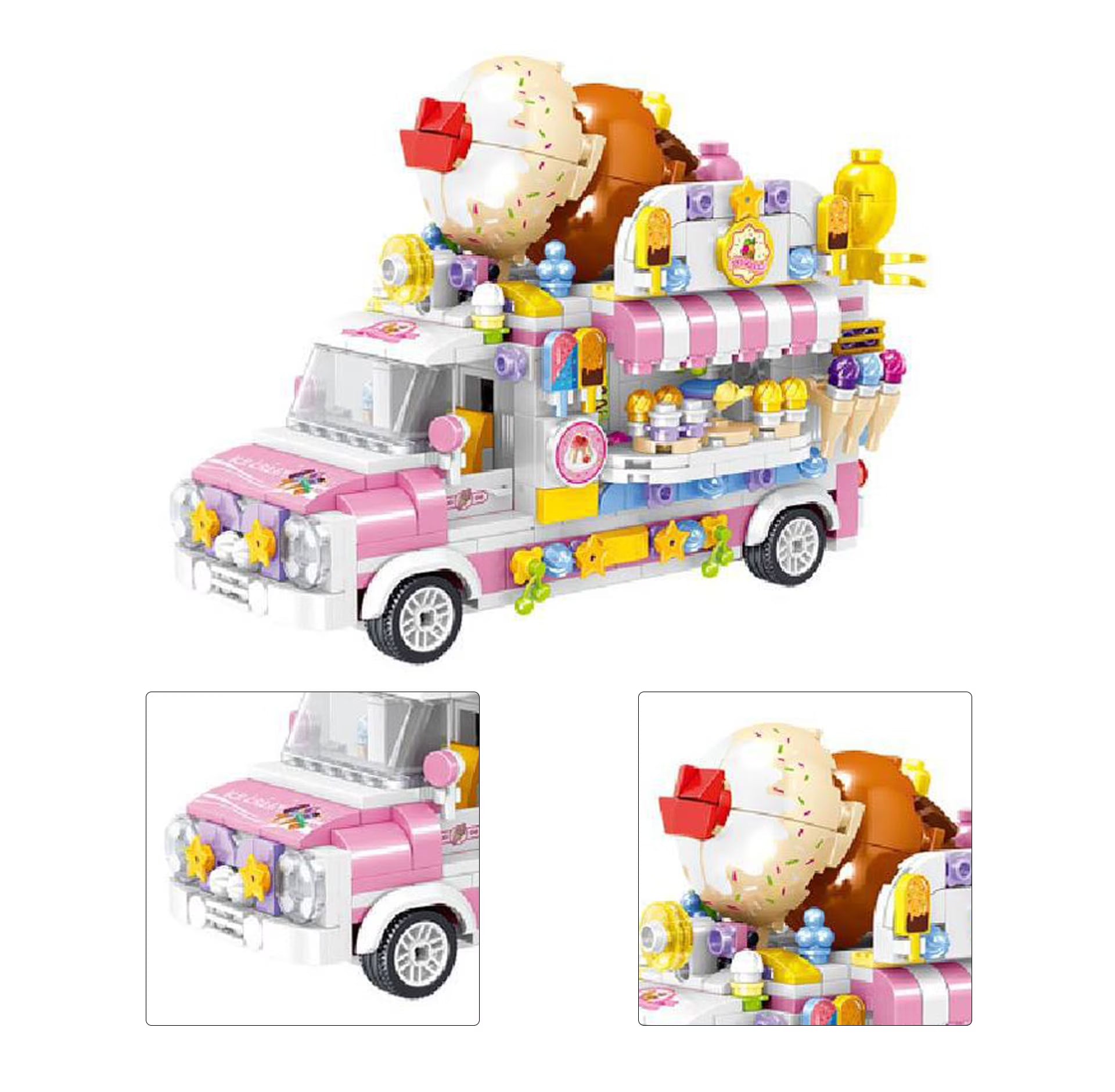 Dining Car Building Blocks Toy 593 Blocks J442348