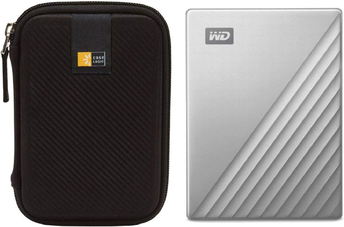 2TB Midnight Blue Portable External Hard Drive with Navy Blue Case J5809
