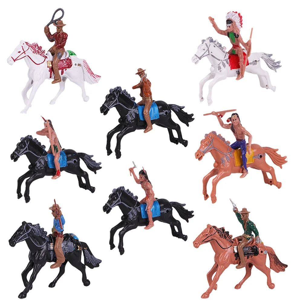 Indian Toys Soldier Figure Playset Miniature Figurines Educational Science Figurine Historical Wild G246