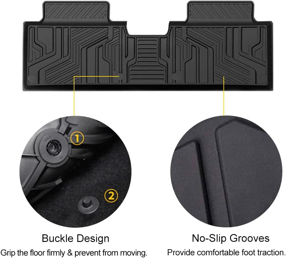 Black Rubber Floor Liner for Chevrolet Equinox B1493