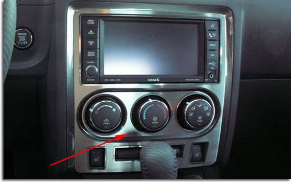 A/C Control Trim Plate T459