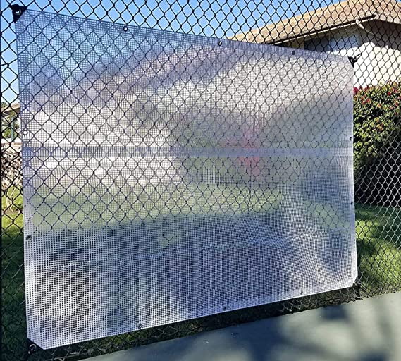 Heavy Duty Clear Fiber Reinforced 14 Mil Tarp (9' X 12') V74449
