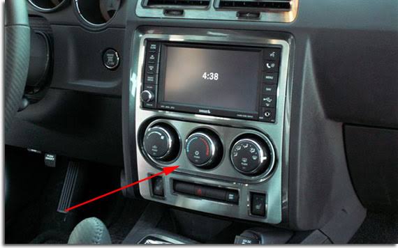 A/C Control Trim Plate T459