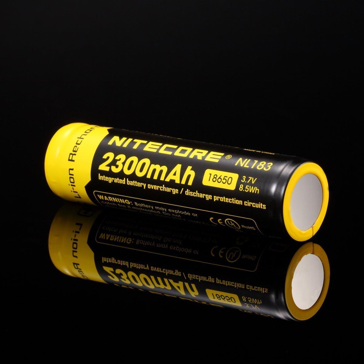 800 Lumen LED Tactical Flashlight with 2 Rechargeable 18650 Batteries and 2 CR123A Lithium Batteries R4215