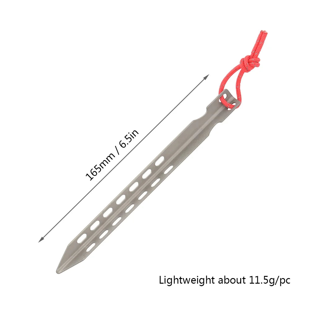 Windproof 6/8/12 V-shaped Alloy Tent Stakes E348474
