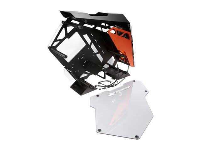 Aluminum ATX Mid Tower Tempered Glass Gaming Case with LED Fan S18338