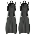 Black Rubber Dive Fins with Bag W6470