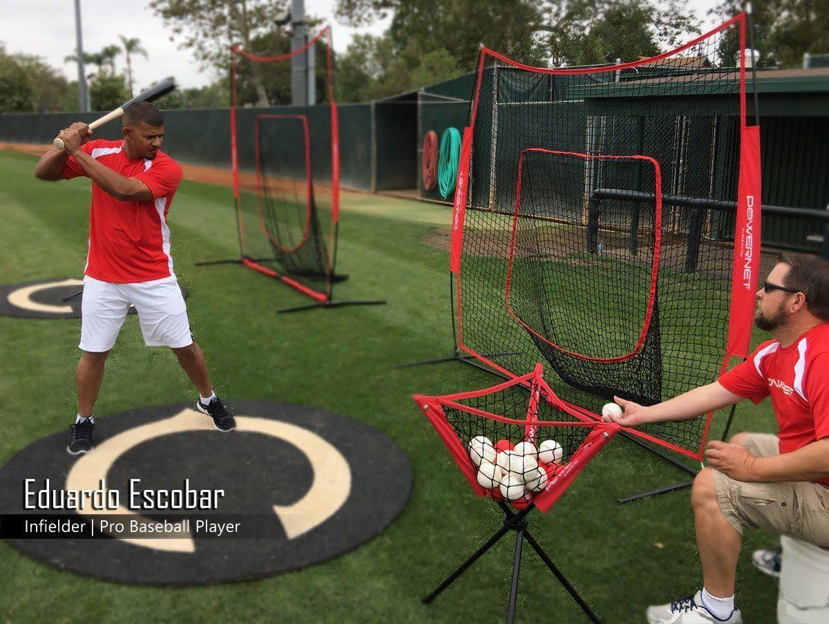 7x7 Practice Net Bundle with Strike Zone Ball Caddy and 3 Training Balls P149