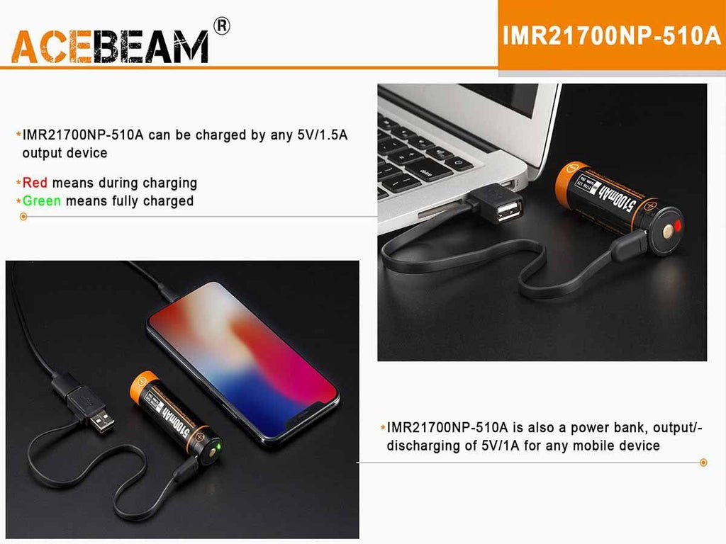 1500 Lumens LED Tactical Flashlight with Rechargeable 21700 Battery H5645