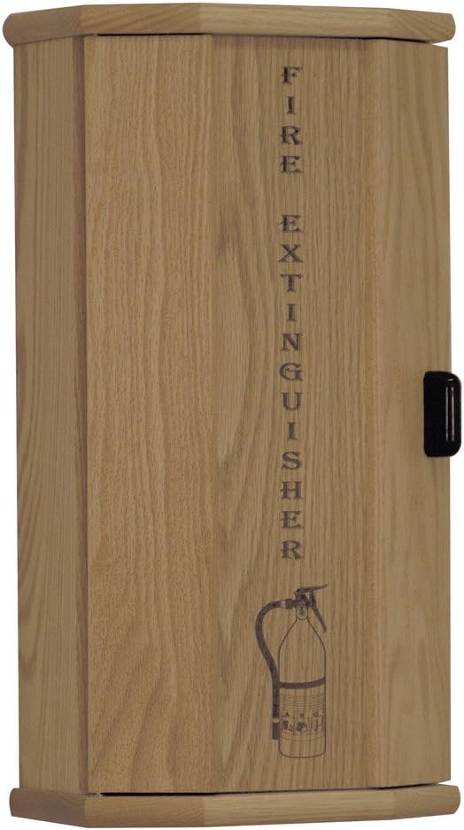 Mahogany Engraved Fire Extinguisher Cabinet, 5-Pound, Pack of 2 H7030