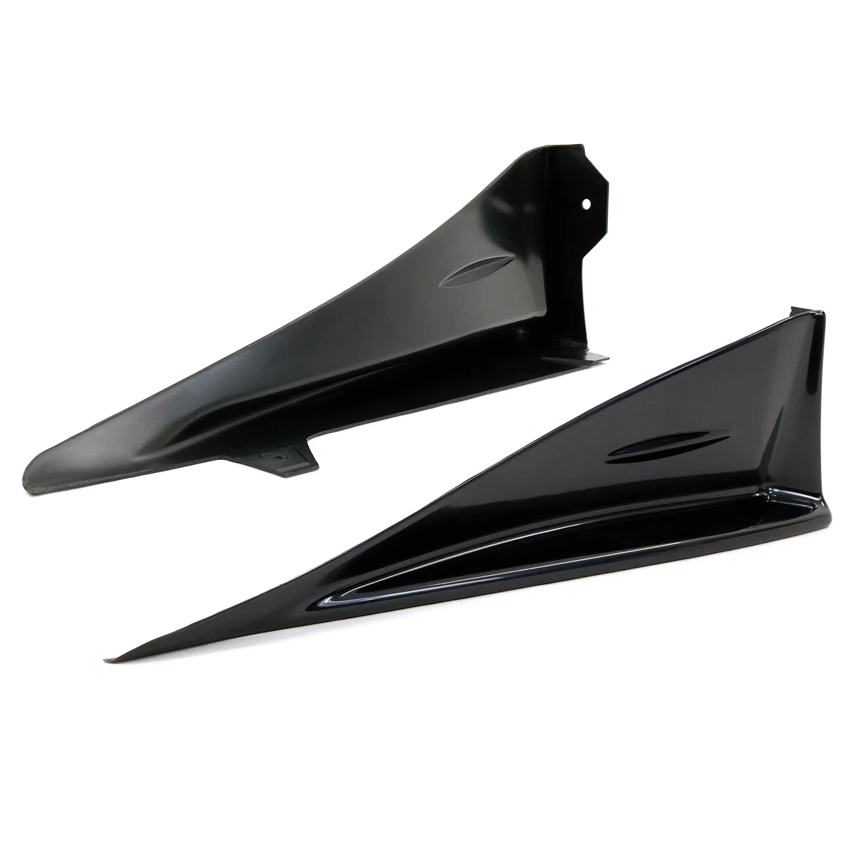 Unpainted Black ABS Side Skirt Spats 2Pieces Z941648