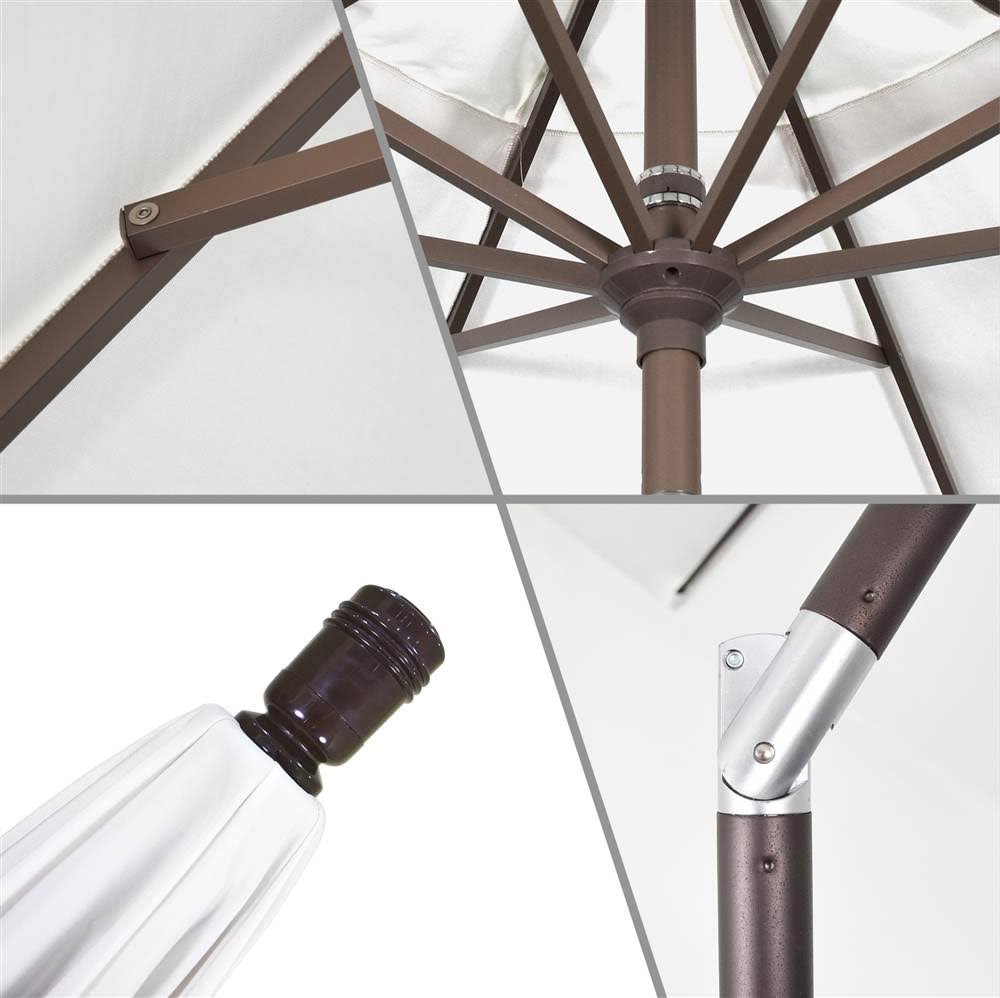 9& Aluminum Market Umbrella Auto Tilt U637